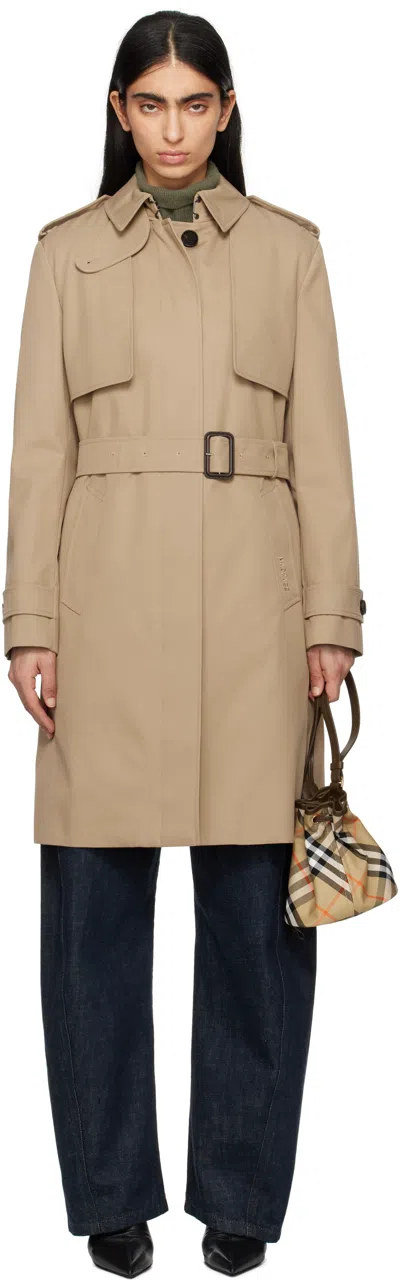 MACKAGE BEIGE WINN TRENCH COAT