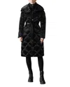 Mackage Belted Puffer Coat In Black