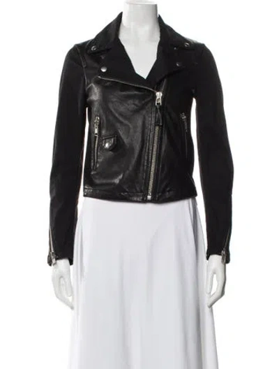 Pre-owned Mackage Biker Jacket In Black