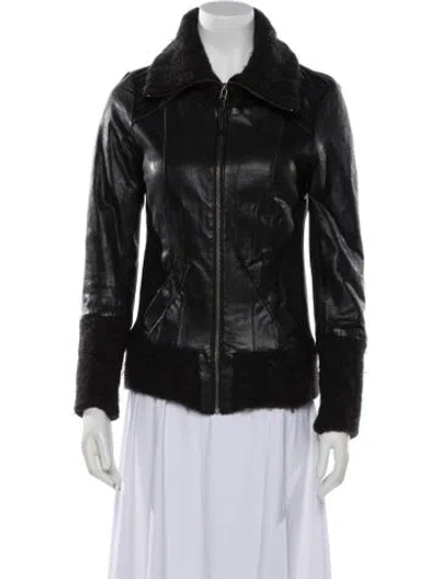 Pre-owned Mackage Biker Jacket In Black
