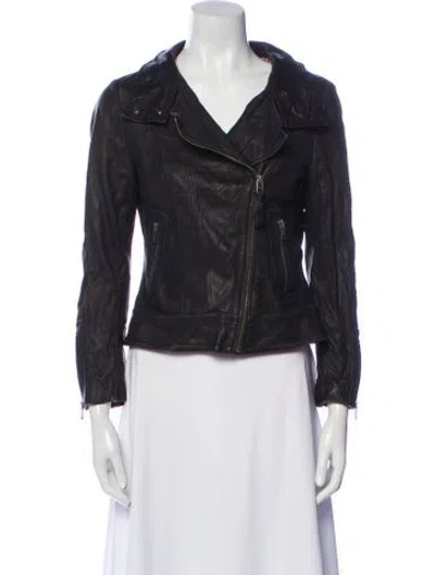 Pre-owned Mackage Biker Jacket In Black