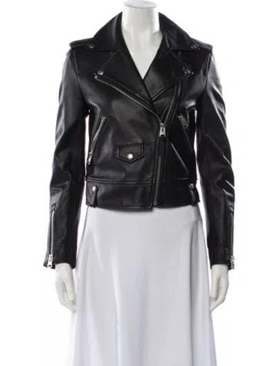 Pre-owned Mackage Biker Jacket In Black