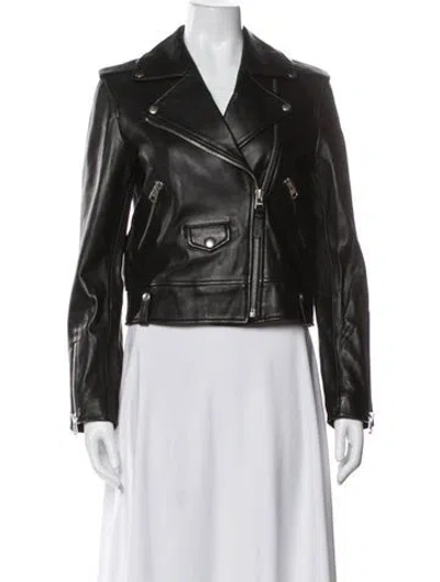 Pre-owned Mackage Biker Jacket In Black