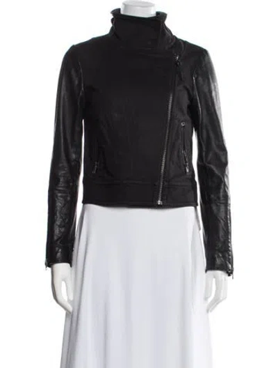 Pre-owned Mackage Biker Jacket In Black