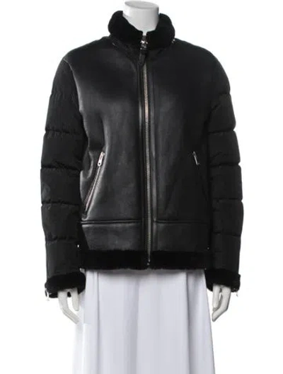 Pre-owned Mackage Biker Jacket In Black