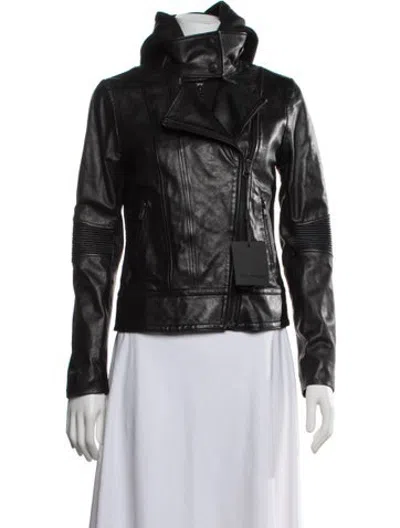 Pre-owned Mackage Biker Jacket In Black