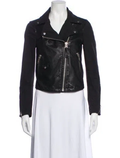 Pre-owned Mackage Biker Jacket In Blue