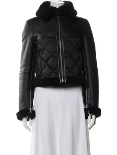 Pre-owned Mackage Biker Jacket In Gray