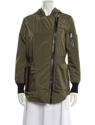 Pre-owned Mackage Biker Jacket In Green
