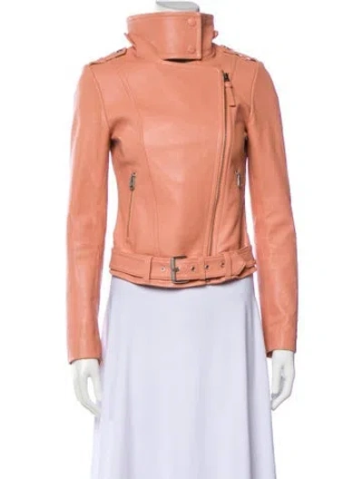 Pre-owned Mackage Biker Jacket In Pink