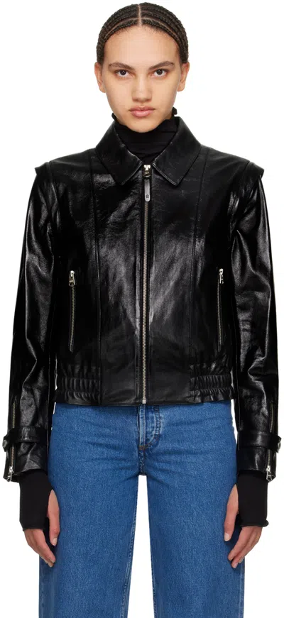 Mackage Black Amoree Leather Jacket