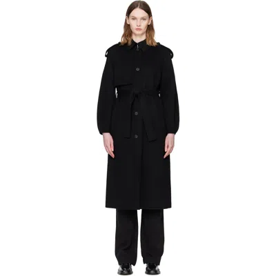 Mackage Black Ceyla Double-face Wool Coat