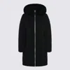 Mackage Fur Hooded Quilted Coat In Black