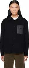 Mackage Black Emmanuel Double-face Wool Jacket In Black C0001