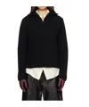 Mackage Black Gladys Knit Half-zip Pullover Sweater In Black