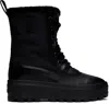 Mackage Hero Shearling-lined Lug-sole Boots In Black