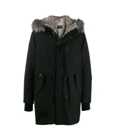 Mackage Black Hooded Down Jacket