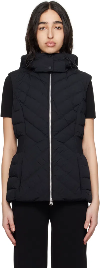 Mackage Black Hoshi Hooded Light Down Vest In C0001 Black