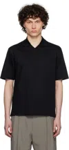 Mackage Short-sleeved Polo Shirt In Black