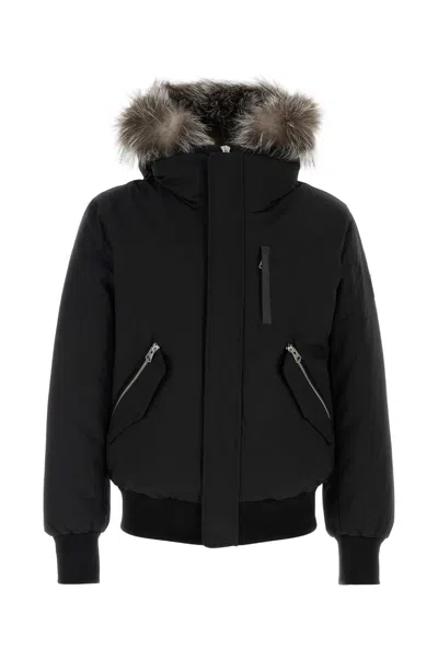 MACKAGE BLACK NYLON BLEND DIXON-X DOWN JACKET