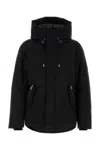 Mackage Black Solid Hood Jacket In Black
