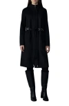 Mackage Blithe Handmade Wool Double Face Hooded Coat In Black