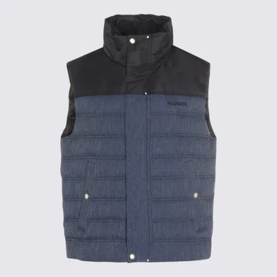 MACKAGE BLUE AND BLACK DOWN JACKET