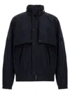 Mackage Midnight Blue Jacket With Detachable Overlay Panel In Blue
