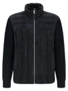 Mackage Blue Solid Wool Jacket In Blue