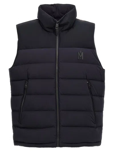 Mackage Black Bobbie-z Vest In Blue