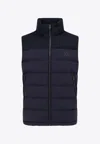 Mackage Sleevless Recycled Nylon Jacket With Quilted Effect In Blue