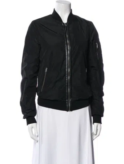 Pre-owned Mackage Bomber Jacket In Black