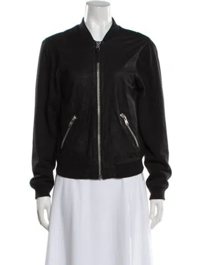 Pre-owned Mackage Bomber Jacket In Black
