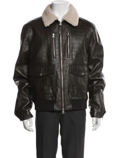 Pre-owned Mackage Bomber Jacket In Black