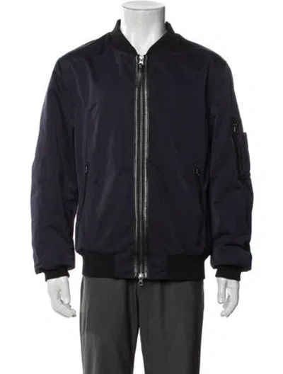 Pre-owned Mackage Bomber Jacket In Blue