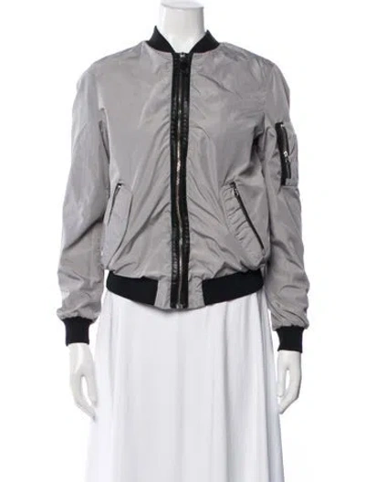 Pre-owned Mackage Bomber Jacket In Gray