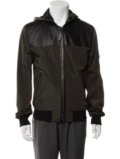 Pre-owned Mackage Bomber Jacket In Green