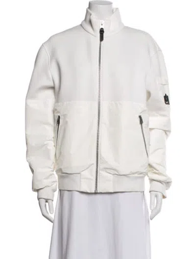 Pre-owned Mackage Bomber Jacket In White
