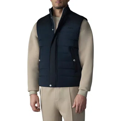 Mackage Brody Quilted Vest In Blue