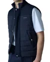 Mackage Brody Quilted Vest In Navy