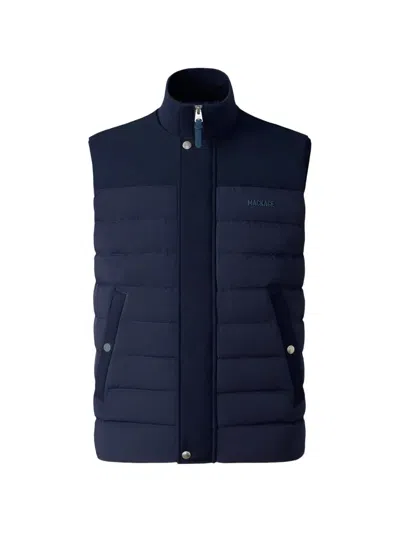 Mackage Brody-z Quilted Gilet In Blue