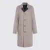 Mackage Houndstooth-pattern Coat In Brown