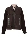 Mackage Jonathan Suede Full Zip Jacket In Brown