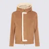 Mackage Jay Shearling-hood Jacket In Brown