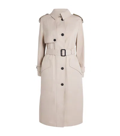 Mackage Buckled Akili Trench Coat In Beige