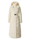 Mackage Calina-city Hooded Belted Coat In Neutral
