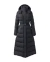 Mackage Padded Hooded Maxi Coat In Black