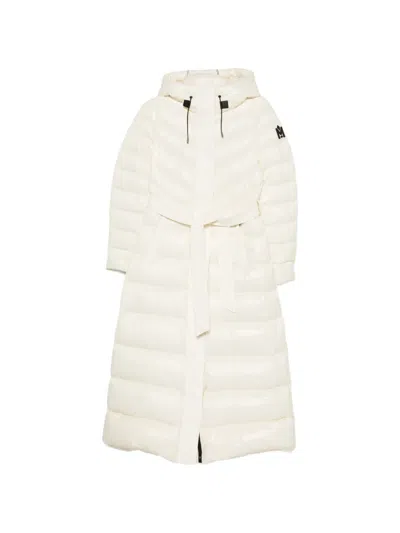 Mackage Calina Lustrous Down Maxi Coat In Animal Print