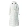 Mackage Calina Zip-front A-line Down Coat In Cream