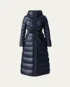 Mackage Calina Zip-front A-line Down Coat In Black